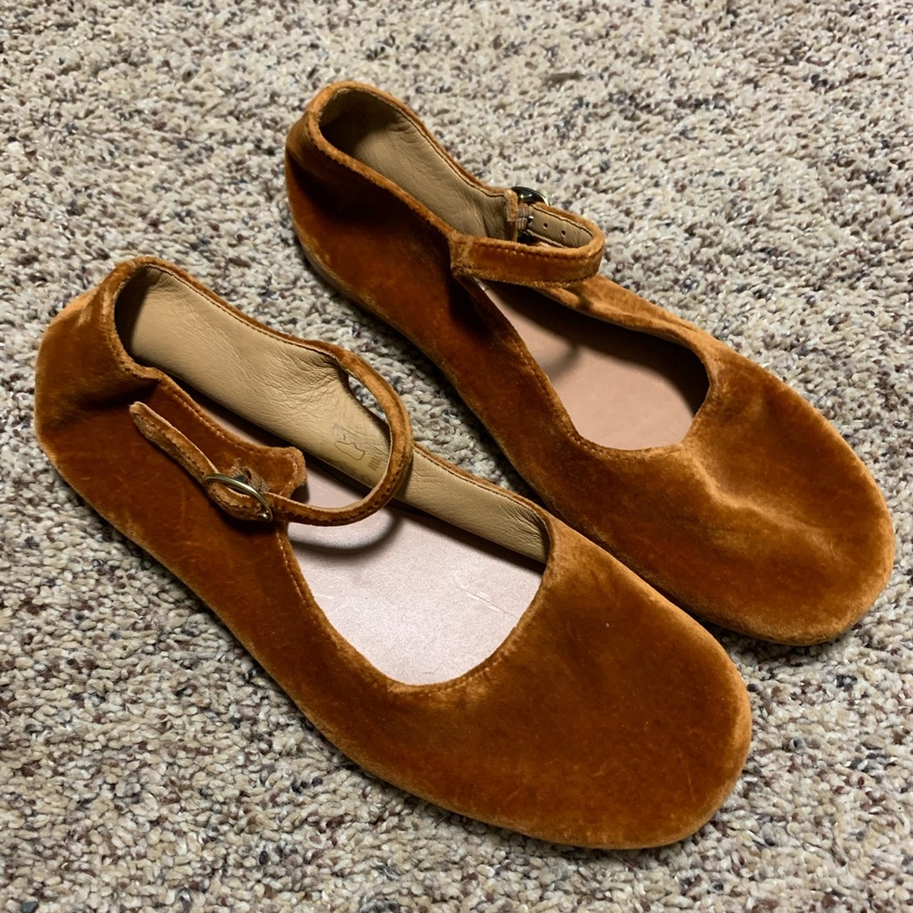 Doen brown velvet Mary janes 36 - Picture 4 of 9